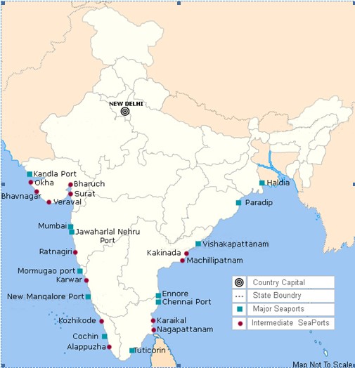 major harbours in india