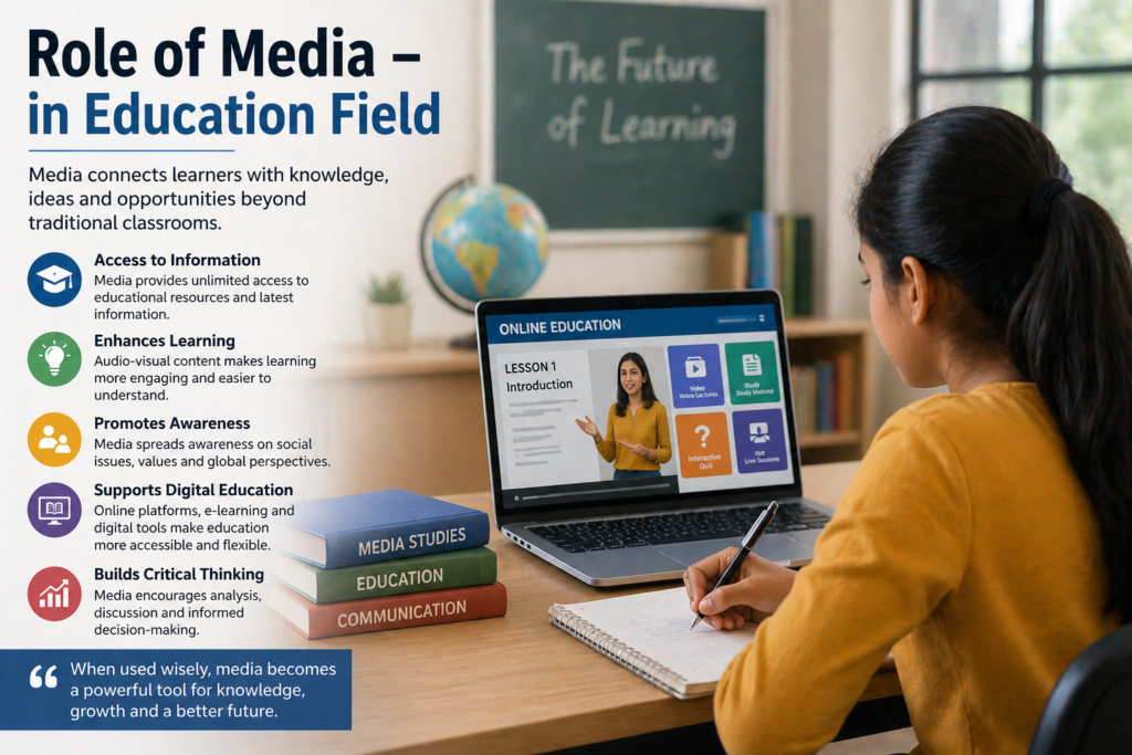 Role of media – in education field