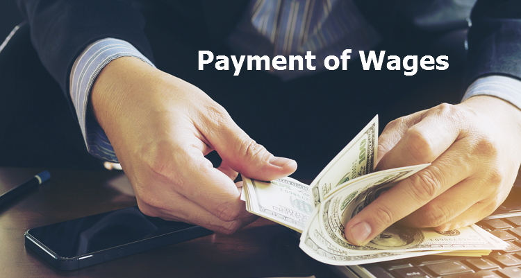 Payment of wages
