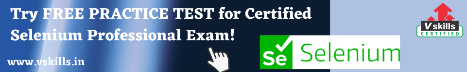 Certified Selenium professional free practice test