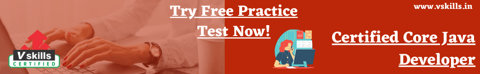 Certified Core Java Developer practice test