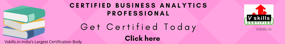 Certified Business Analytics Professional