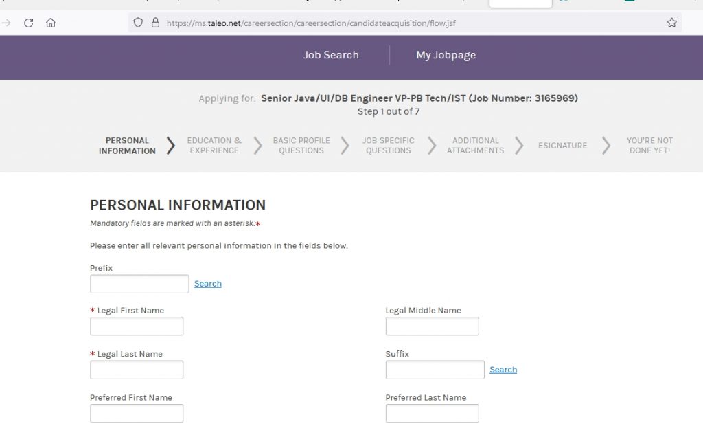 Steps to apply directly for AML-KYC jobs at Morgan Stanley  Mumbai
