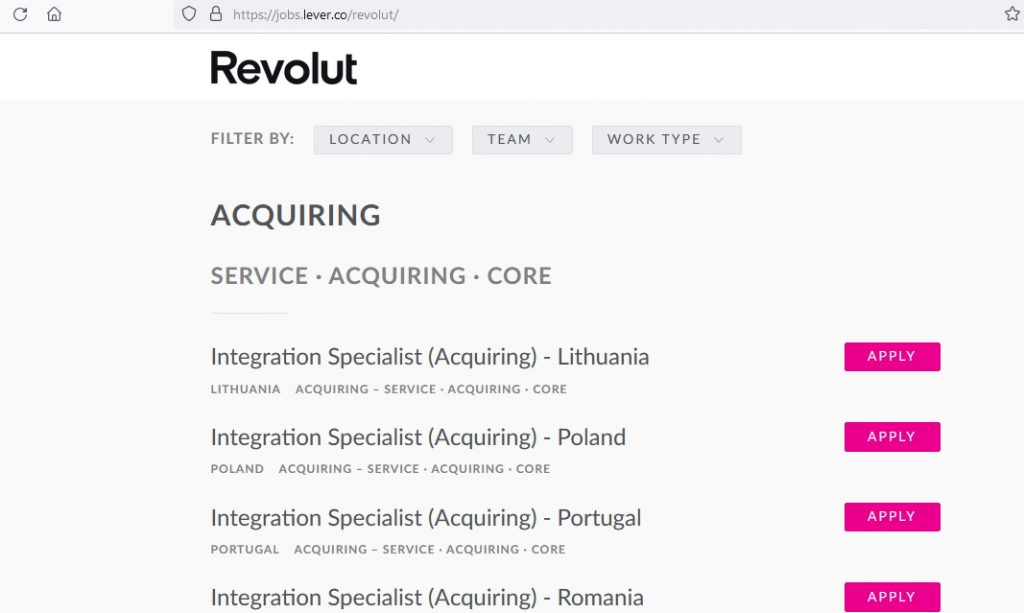 Steps to apply directly for AML-KYC jobs at Revolut Mumbai
