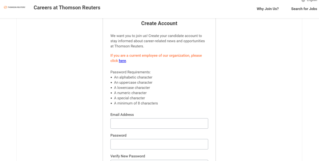 Create account