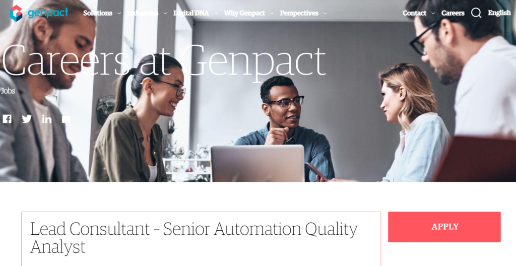 JMeter job at Genpact