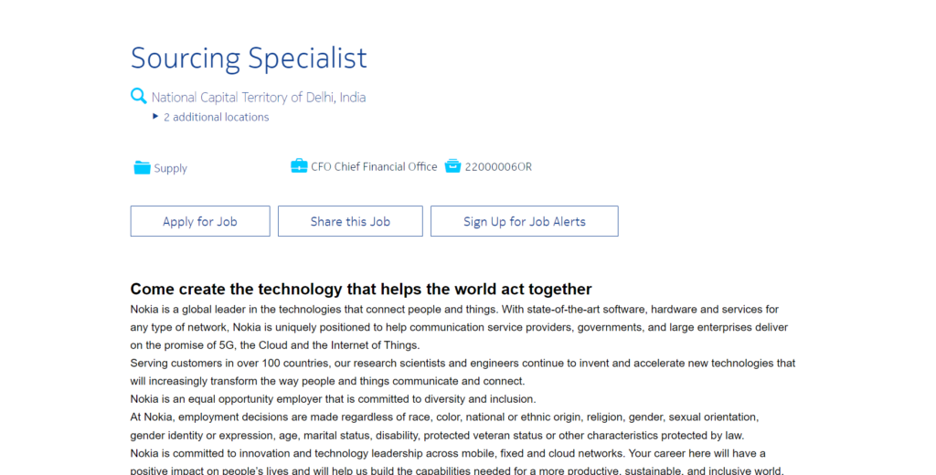 Procurement management jobs at Nokia