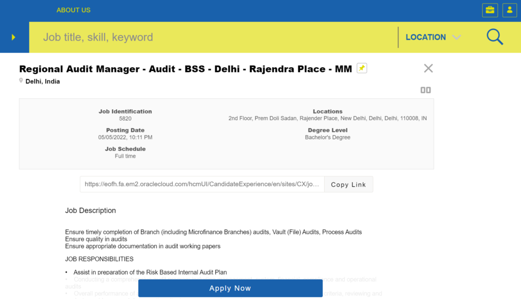 Accounting job at TATA Capital