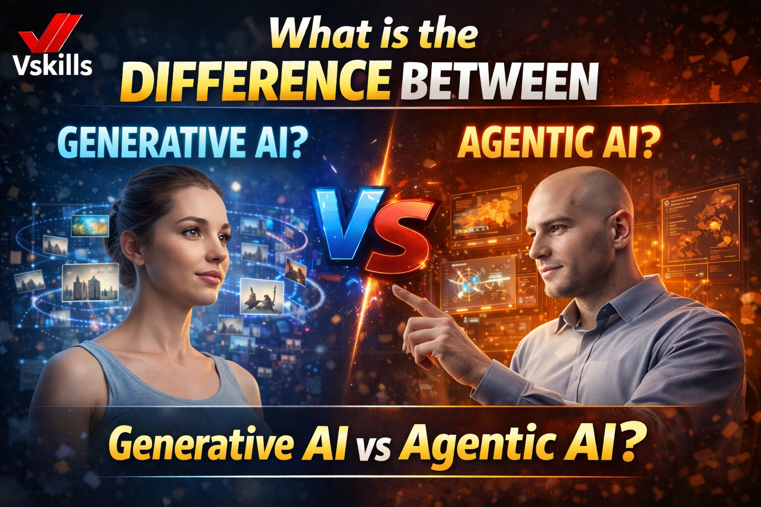 what is the difference between generative ai and agentic ai