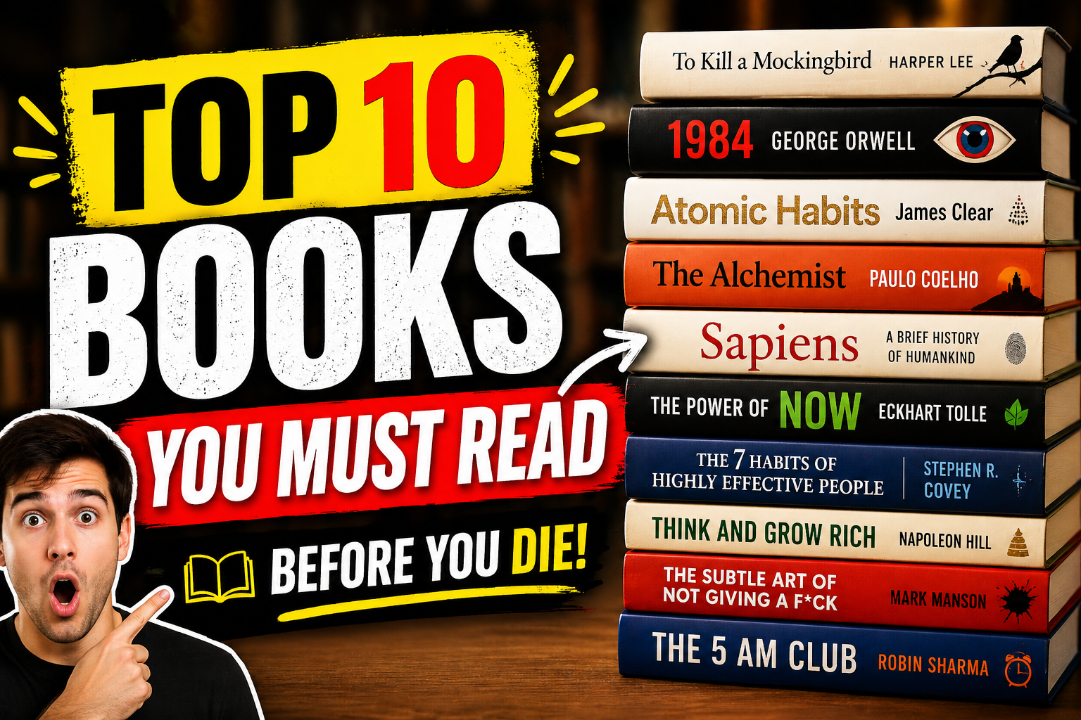 Top 10 Books you must read in a Lifetime