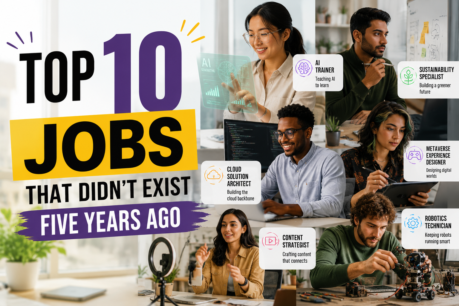 Top 10 Jobs that Did not Exist Before
