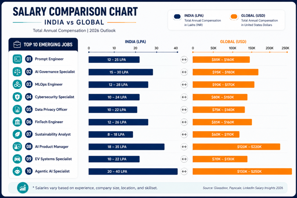 Salary Comparison Chart 2026