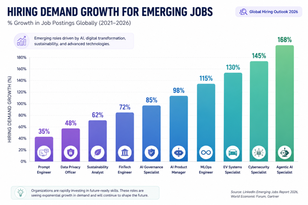 Hiring Demand Growth for Emerging Jobs