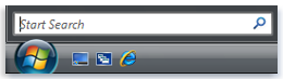 Picture of the Search box on the Start menu