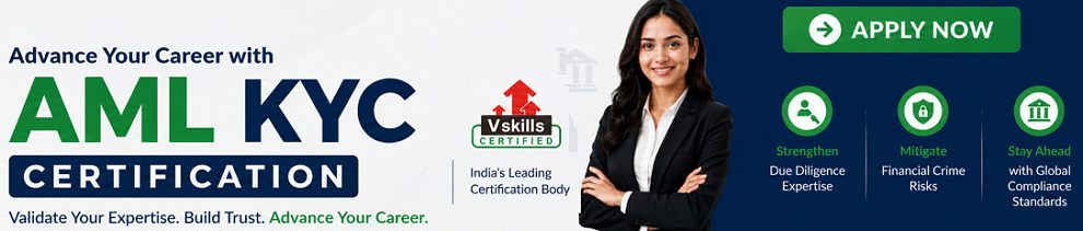 Get Vskills AML Certified Get Vskills AML Certified