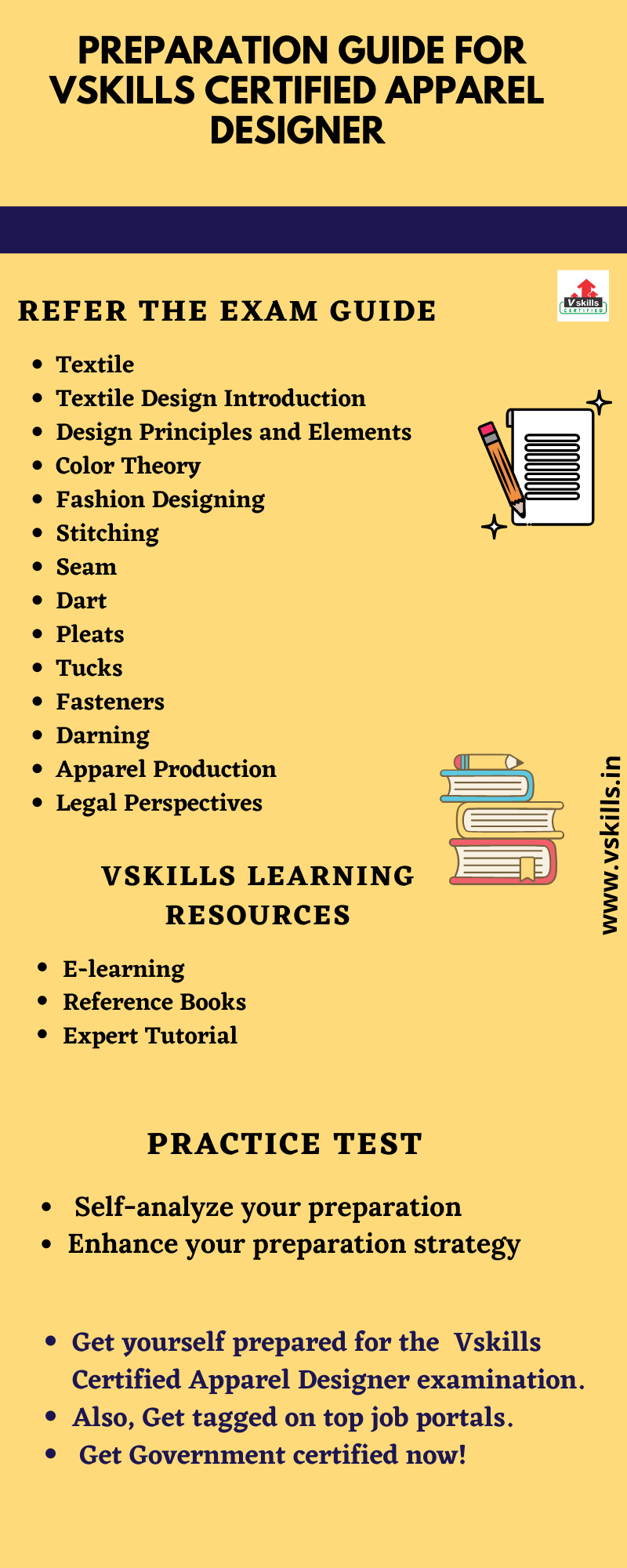 Preparation Guide for Vskills Certified Apparel Designer