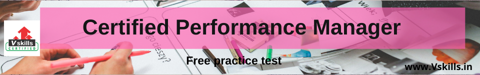 Certified Performance Manager free practice test