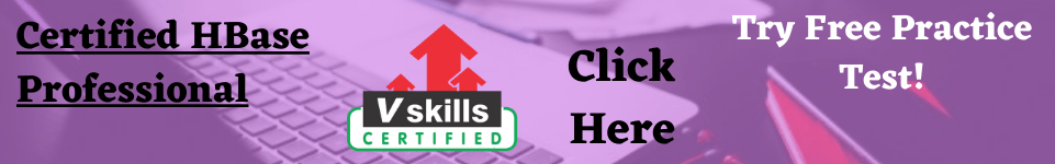 Vskills Certified HBase Professional Free Practice Test