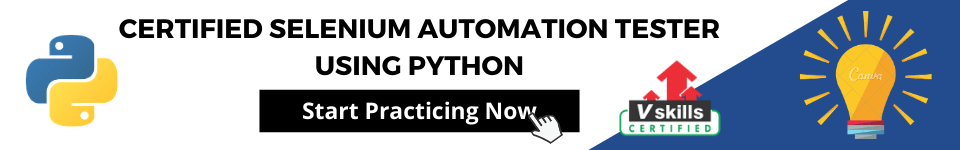 Selenium Automation Tester using Python Practice Tests