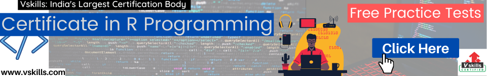 Certificate in R Programming practice tests