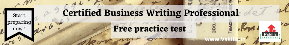 Certified Business Writing Professional free practice test