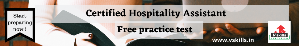 Certified Hospitality Assistant free practice test