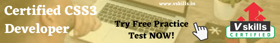 Certified CSS3 Developer Free Practice Test 