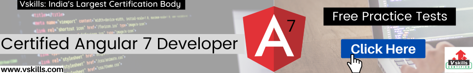 Certified Angular 7 Developer practice tests