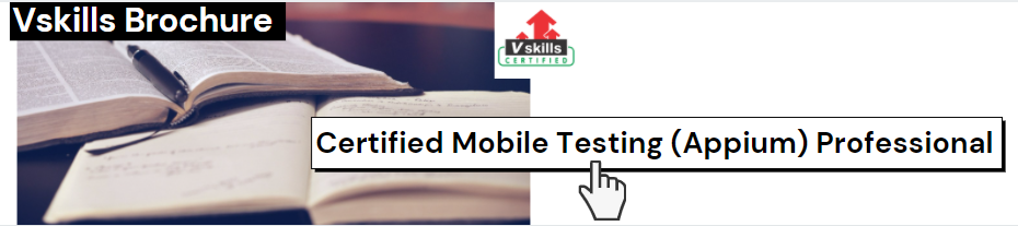 Certified Mobile Testing (Appium) Professional exam brochure