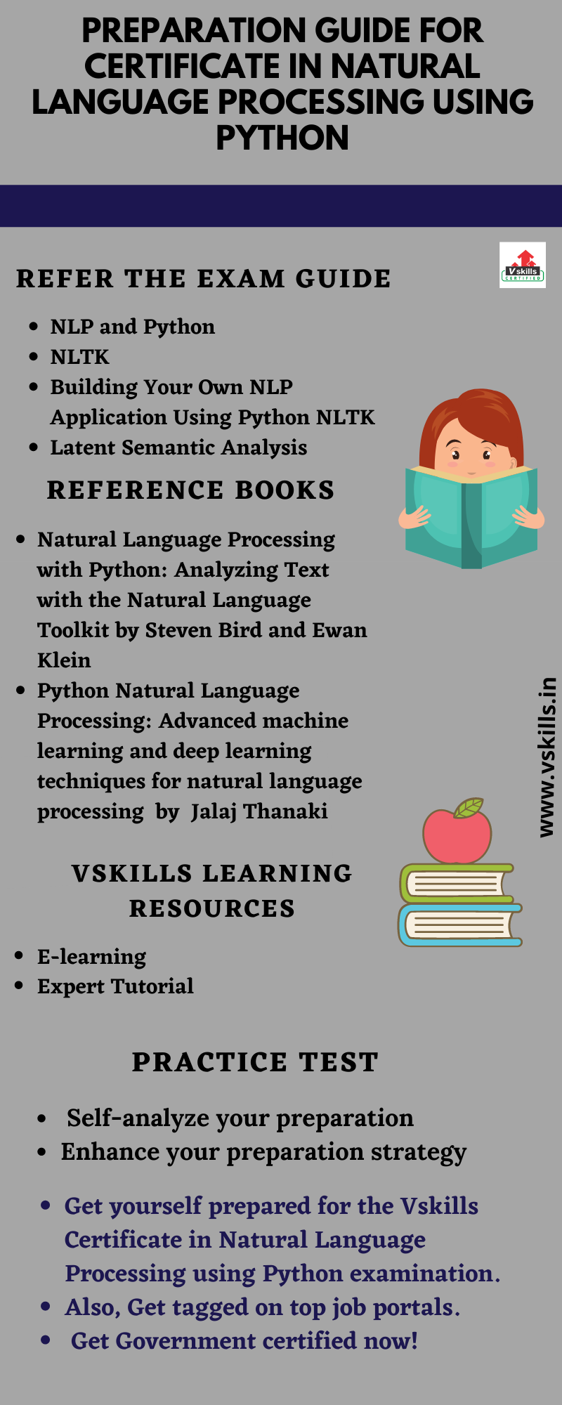 Preparation Guide for Vskills Certificate in Natural Language Processing using Python