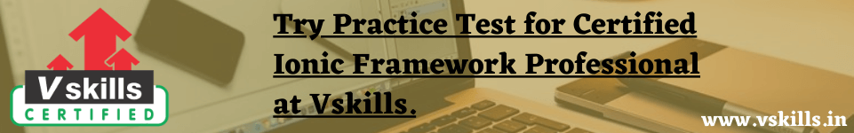 Certified Ionic Framework Professional free practice test