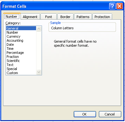 Formatting Cells 12