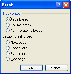 Insertion Options