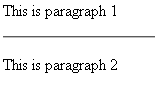 The hr  Tag for Horizontal Lines