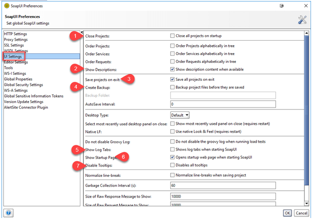 UI Settings