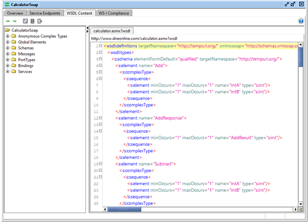 Testing SOAP and WSDL API